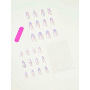 Purple Daisy Nail Set